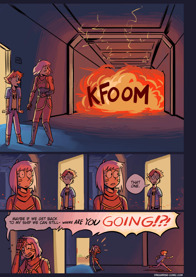 Clearly he's off to get some tacos from the station cafeteria.